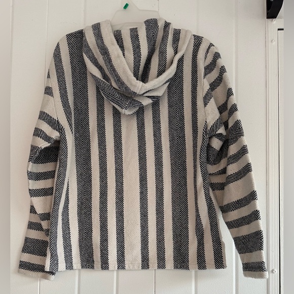 Unisex Beach LIFE Classic LADRFT BAJA Oversized Woven Pullover Hoodie Poncho S - Picture 3 of 5